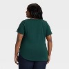 Women's Short Sleeve Scoop Neck Drapey T-Shirt - Ava & Viv™ - 2 of 3