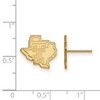 Black Bow Jewelry 14k Yellow Gold Plated Sterling Silver Texas Tech Red Raiders NCAA Post Earrings - 2 of 3