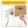 LunaLulinlk 2-Pack Self Adhesive Banana Hook, Metal Banana Hanger Hook,Under Cabinet Hook For Bananas Or Kitchen Items Silver - 3 of 4