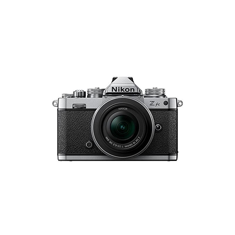 Nikon Z fc DX-Format Mirrorless Camera Body w/NIKKOR Z DX 16-50mm f/3.5-6.3 VR - Silver, 1 of 5