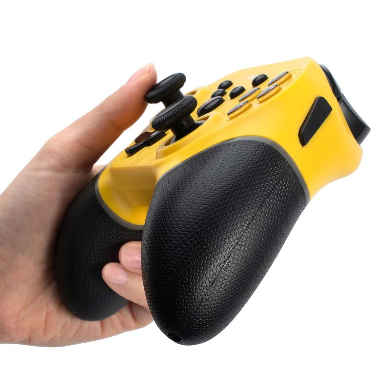 Insten Wireless Controller for Nintendo Switch, OLED Model, Lite, with Programmable Buttons, Gyro Axis Vibration Turbo, Yellow, 4 of 10