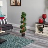 HomeStock  3.5 ft. Artificial Tree in Pot for Indoor/Outdoor - 3 of 4