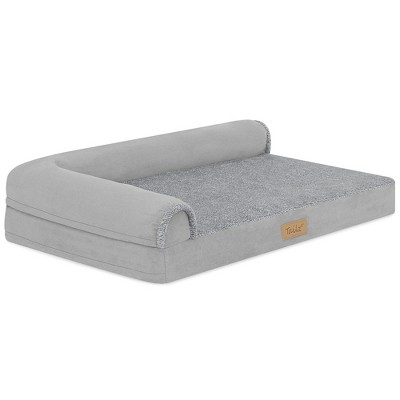 TailZzz Orthopedic Gray Polyester Pet Mattress for Small to Medium Dogs