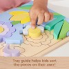 38-Piece Wooden Flower Puzzle Blocks Set, Stacking Developmental Toy for Kids Ages 3+ - 4 of 4