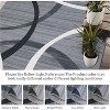Large Area Rug, Machine Washable, Non-Slip, Modern Circle Design, Low Pile Throw Rug for Living Room, Bedroom, Dining Room, Office. - 4 of 4