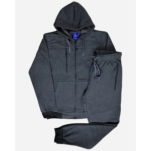 Men’s Warm Winter Tech Fleece Sweat Jacket Sweatpants Jogger Outfit - 1 of 4