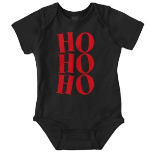 Christmas Santa Saying Ho Ho Ho Baby Romper Boys or Girls Brisco Brands - 1 of 4