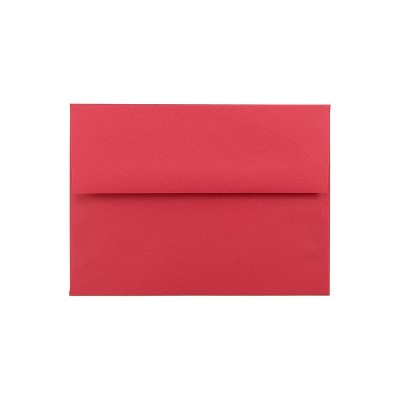 JAM Paper A6 Colored Invitation Envelopes 4.75 x 6.5 Red Recycled 67503
