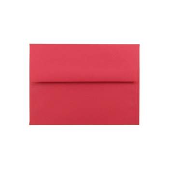 JAM Paper A6 Colored Invitation Envelopes 4.75 x 6.5 Red Recycled 67503