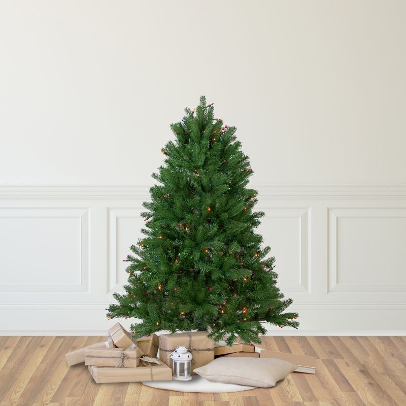 Northlight 4' Pre-Lit Full Sierra Noble Fir Artificial Christmas Tree, Multi Lights, 3 of 8