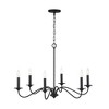 Capital Lighting Vincent 6 - Light Chandelier in  Black Iron - 3 of 4