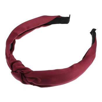 Unique Bargains Satin Knot Headband Hairband for Women 1.2 Inch Wide 1Pcs