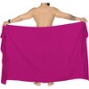 LA LEELA Men's Casual Vacation Pareo Sarong Wrap One Size Solid Plain - 4 of 4