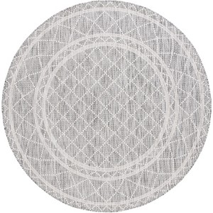 Courtyard CY8121 UV & Stain Resistant Non-Shedding Power Loomed Indoor/Outdoor Rugs - Safavieh - 1 of 4