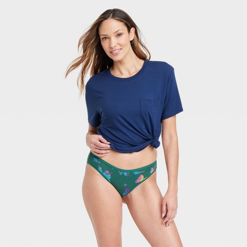 Women's Star Print Cotton Bikini Underwear - Auden™ Black S : Target