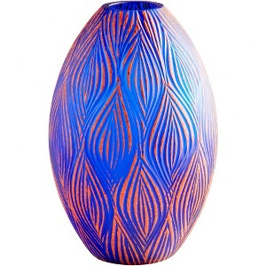 Cyan Design - Fused Groove - Large Vase - 7.25 Inches Wide By 12.75 Inches High - 1 of 3