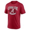 NCAA Alabama Crimson Tide Men's Tri-Blend T-Shirt - 2 of 3