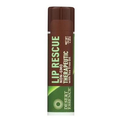 Desert Essence Lip Rescue Therapeutic with Tea Tree Oil - Case of 24 - 0.15 oz