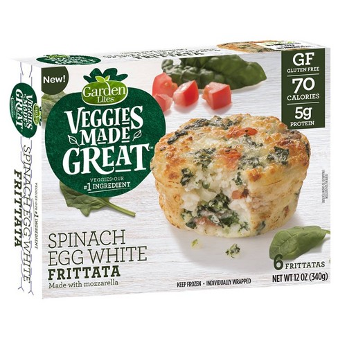 Garden Lites Veggies Made Great Frozen Spinach Egg White Frittata ...