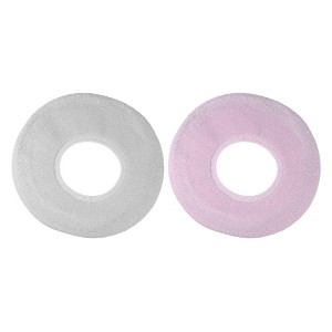 Unique Bargains Stretchable Thicker Toilet Seat Cover Pad Lid Bathroom Washable Reusable 2 Pcs - 1 of 4