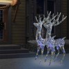 vidaXL Reindeer Christmas Decoration Cold white Acrylic - 3 of 4