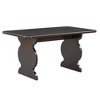Vatros 6-Piece Dining Set, Mid-Century Modern Table Set for 6 Persons with 4 Chairs and Bench, Gray - 2 of 4