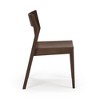 Plank+Beam Modern Dining Chair Set of 4, Solid Wood Chairs for Kitchen, Office, Living Room - 3 of 4