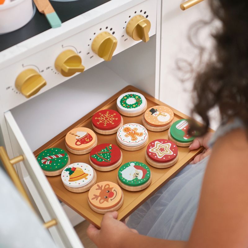 Teamson Kids Play Cuttable Christmas Cookies Baking & Decorating Set, Multi, 2 of 10