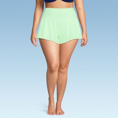 Lands' End Women's 3" Pinchless Flutter Swim Short with Panty