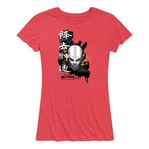 Women's - Avatar: The Last Airbender - Aang Ink Splatter Short Sleeve Graphic T-Shirt - 1 of 4
