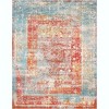 Unique Loom Rosso Cavalli Border Indoor Woven Area Rug - 2 of 4