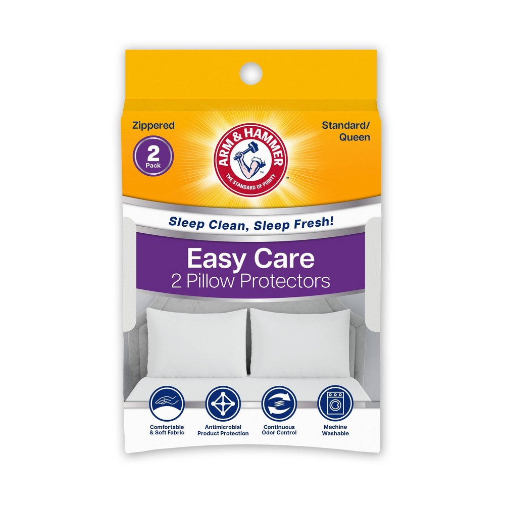 Arm & Hammer 2pk Easy Care Pillow Protector