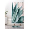 Gale Switzer Agave Flare Peach Shower Curtain Green - Deny Designs - image 3 of 4