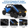 Jojoka 24V Ride on Dump Truck for Kid with Electric Dump Bed & Remote Control, Extra Shovel, Music Player, Key Start for Safety - 3 of 4