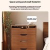 Small Vanity Set, Convertible 3 in 1 Vanity Desk with Mirror and Lights, Vanity Table Makeup Vanity with Flip Top Mirror, Brown - 2 of 4
