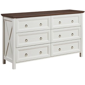Dexmalle 54” Wide 6-Drawer Dresser Chest  for Bedroom - 1 of 4