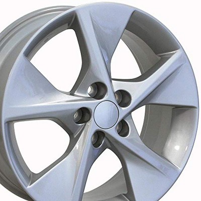 OE Wheels LLC TY12-18075-5450-45S Silver Wheel Painted (18 x 7.5 inches /5 x 114 mm, 45 mm Offset)