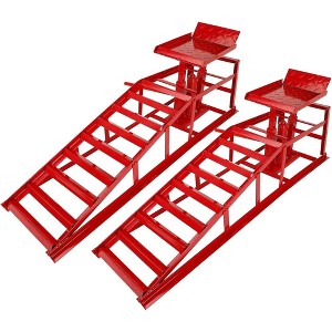 2pcs 11000lbs Hydraulic Car Ramp, Lift Service Ramp Truck Trailer Garage, Height Hydraulic Vehicle Ramp, Car Hydraulic Lift Service Frame 5T 5 Tons - 1 of 4