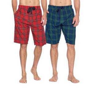 Ashford & Brooks Mens Woven 2 Pack Sleep Shorts Jam - 1 of 4