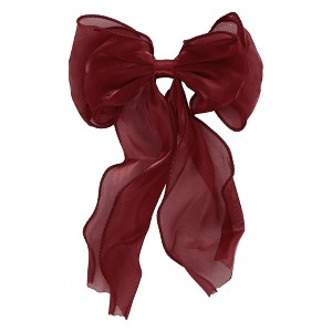 Unique Bargains Women's Cute Bow Hair Pins 10.24"x6.69"x0.79" 1 Pc - 1 of 3
