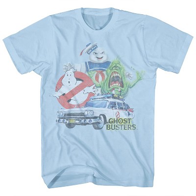 Mens Ghostbusters Ecto1 Slimer Shirt - Ghostbusters Stay Puft Logo Tee Shirt - Ghostbusters Graphic T-Shirt