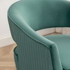 SEYNAR Modern Tufted Velvet Accent Chair with Wingback, Arms, and Metal Gold Legs for Living Room or Bedroom - 3 of 4