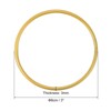 Unique Bargains Floral Hoop Wreath Frame Macrame Ring for Wedding Geometric Decor Party Wall Hanging - 2 of 4