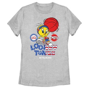 Women's Team USA X Looney Tunes Tweety Be Fearless T-Shirt - 1 of 4