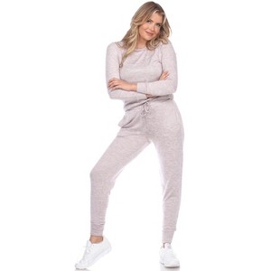 Women's 2 Piece Lounge Set - White Mark - 1 of 4