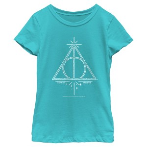 Girl's Harry Potter Deathly Hallows Symbol T-Shirt - 1 of 4