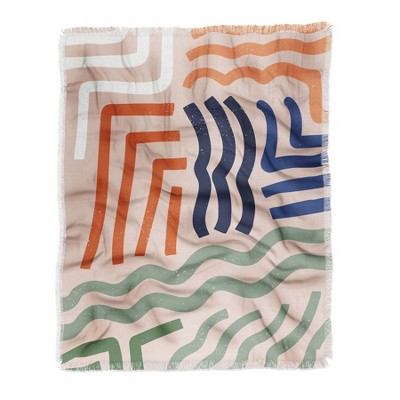 Nick Quintero Arid Contour Woven Throw Blanket - Deny Designs