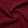 Women's Wrap V Neck Swing Long Sleeve Mini Dress Elastic Waist Fit Flare Dress - 2 of 4