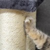 Whisen Cat Tree & Pet Tower with 4 Steps for High Beds Couch, Cute Stair Shaped Cat Tree - Gray - 3 of 4