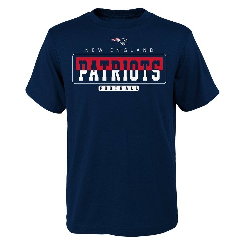 Nfl New England Patriots Boys' Short Sleeve Cotton T-shirt - L